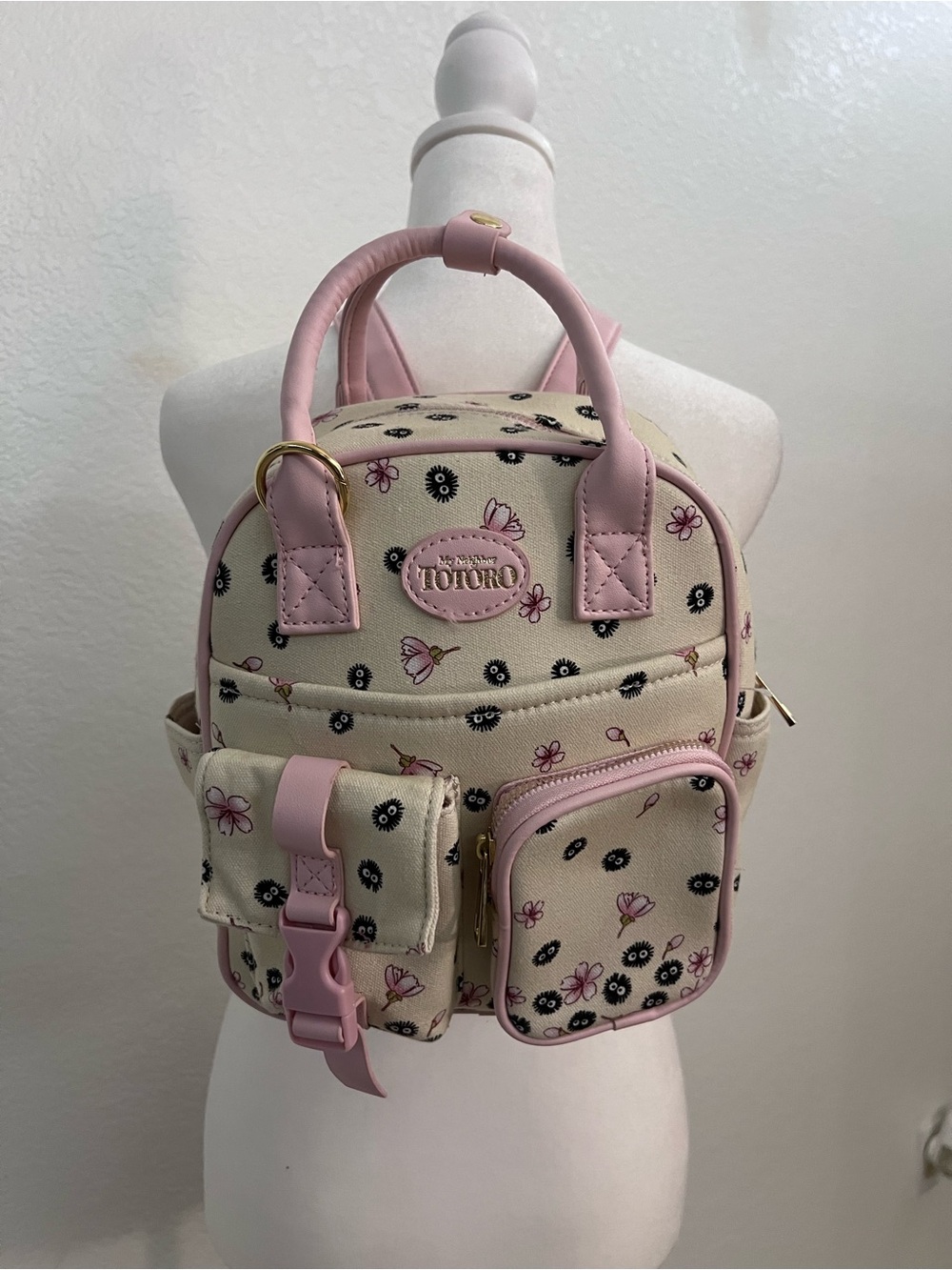My Neighbor Totoro Mini Backpack Studio Ghibli Pink Soot Sprite Cherry Blossom